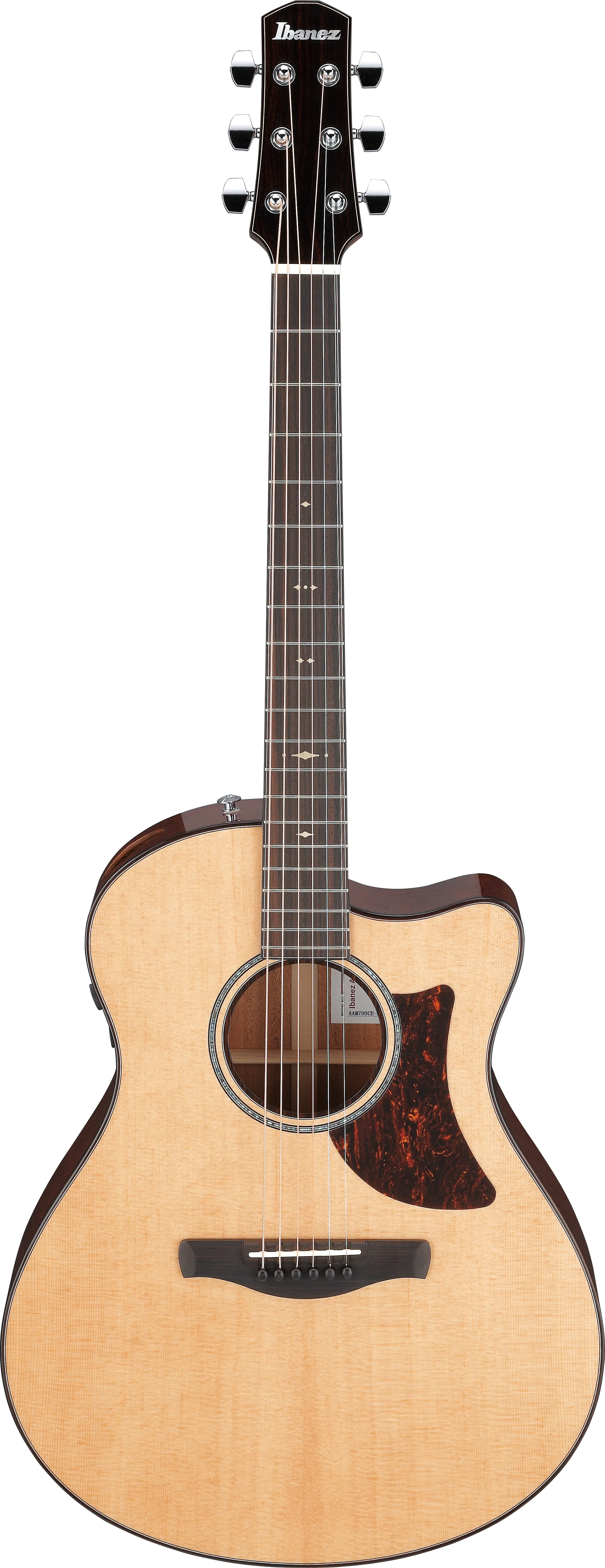 Acoustic guitar on display