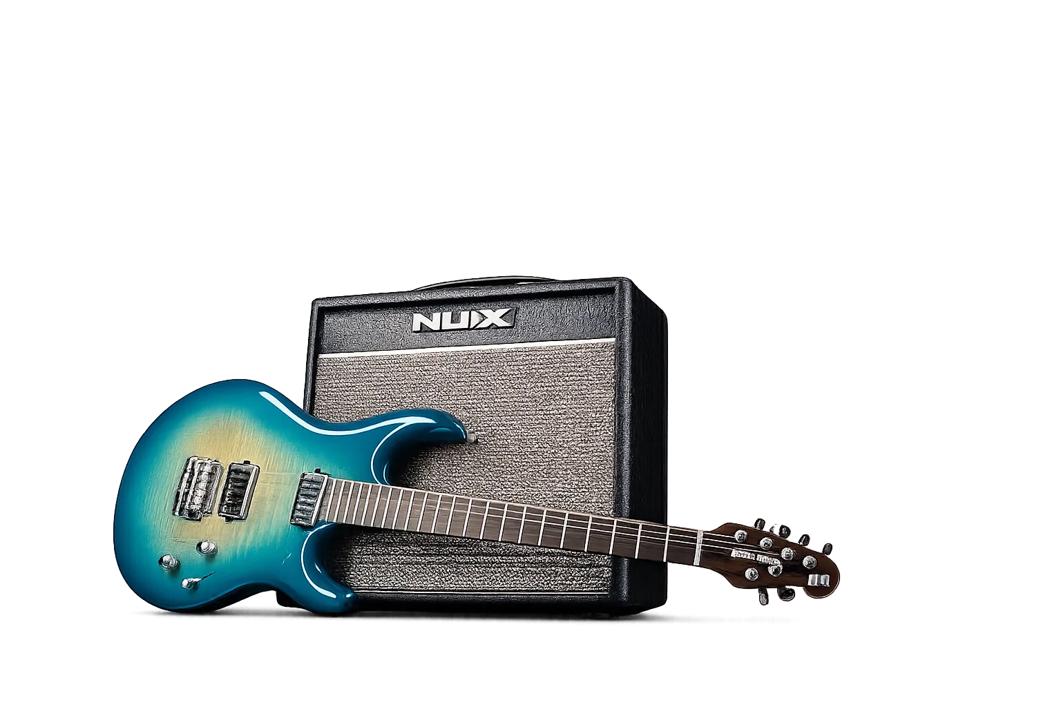 NUX amp on display