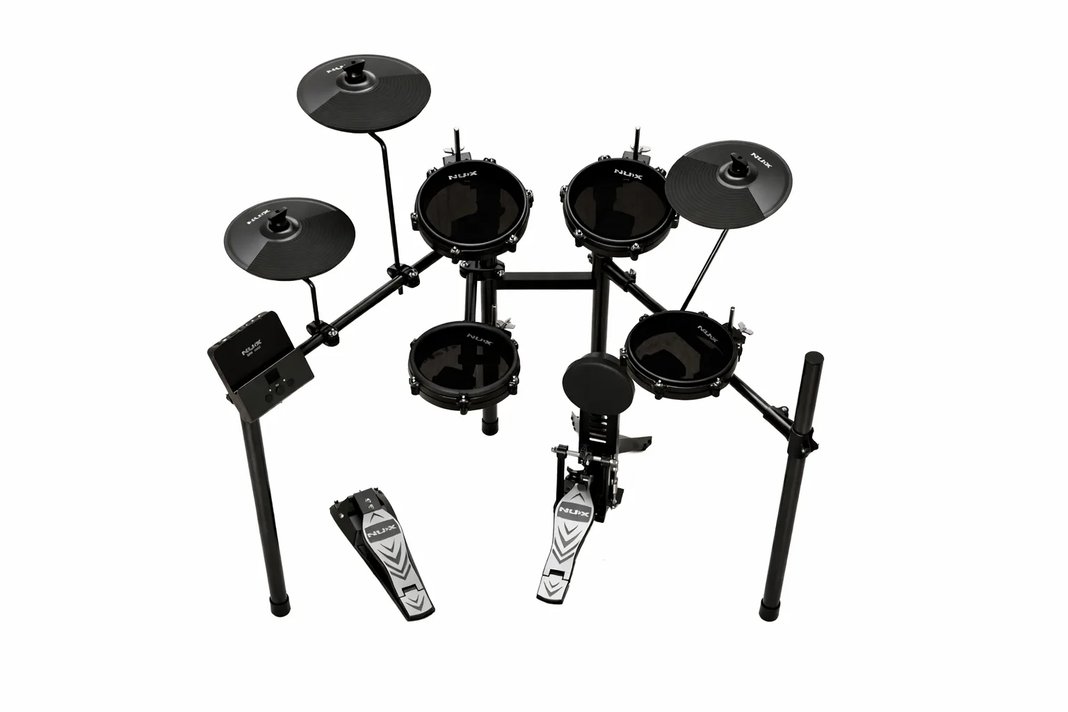 Drum kit on display